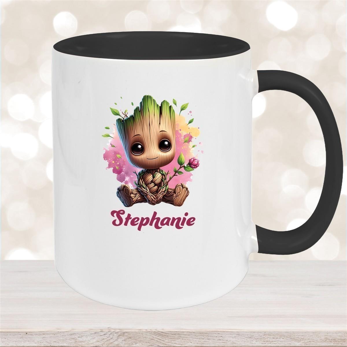 Tasse Baby-Groot 3 Wunschname Keramik Kinderbecher personalisiert versch. Farben