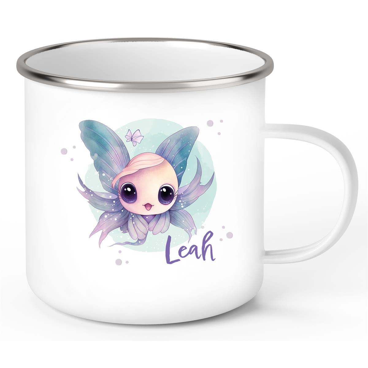 Tasse Wunschname Meerestiere-Fisch 1 Emaille Kinderbecher