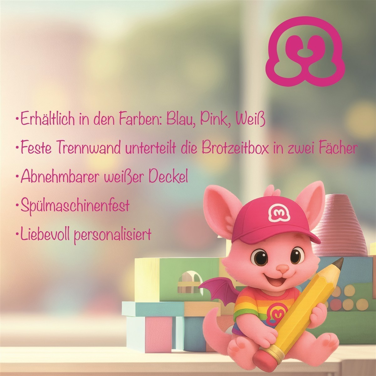 Brotdose mit Namen Traktor #01 – Personalisierte Lunchbox für Schule & Kindergarten versch. Farben Brotdose mit Namen Meerjungfrau #02 – Personalisierte Lunchbox für Schule & Kindergarten Weiß