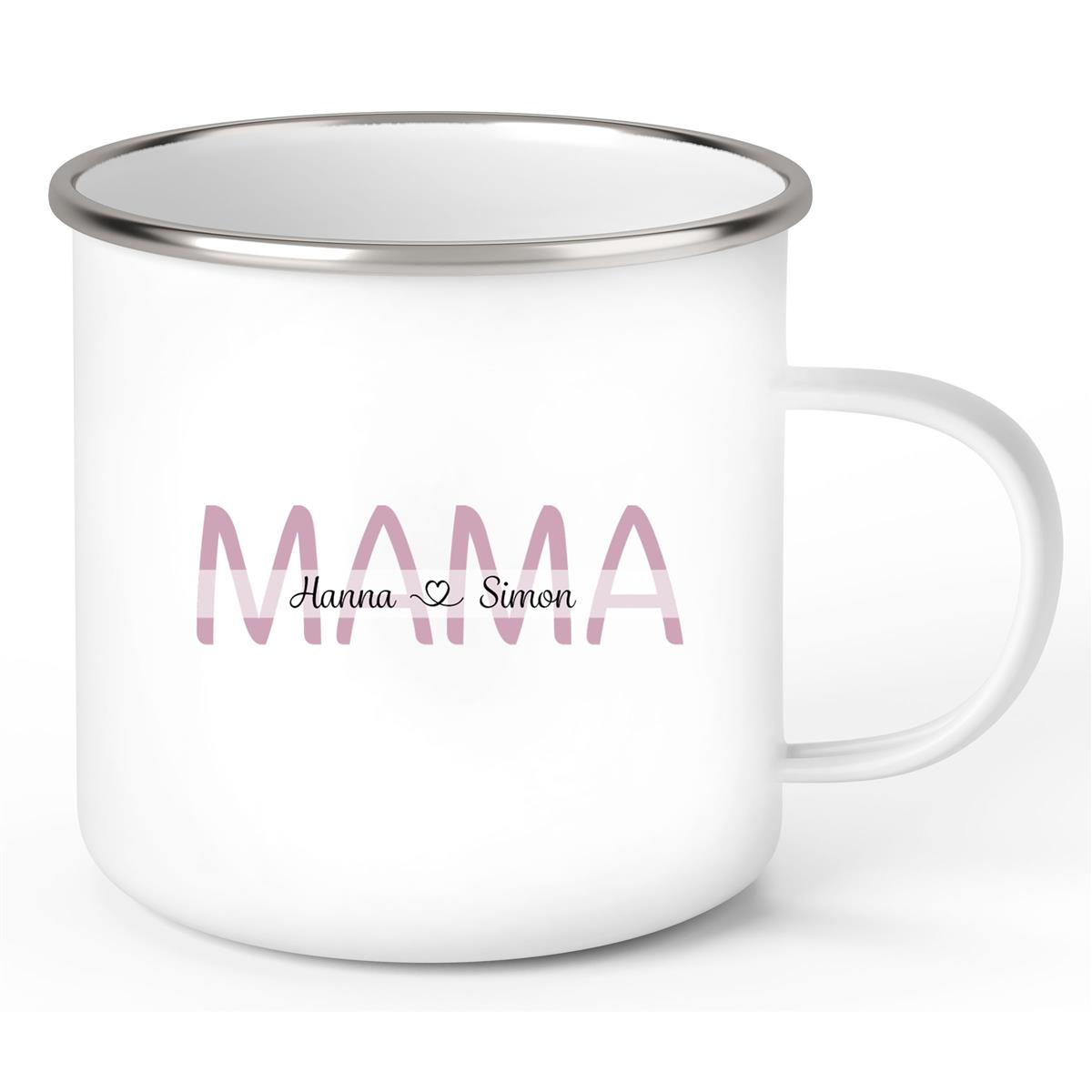 Tasse Muttertag 1 Wunschnamen Emaille Personalisiert