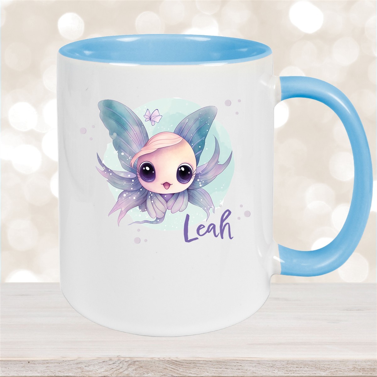 Tasse Wunschname Meerestiere-Fisch #1 Keramik Kinderbecher versch. Farben