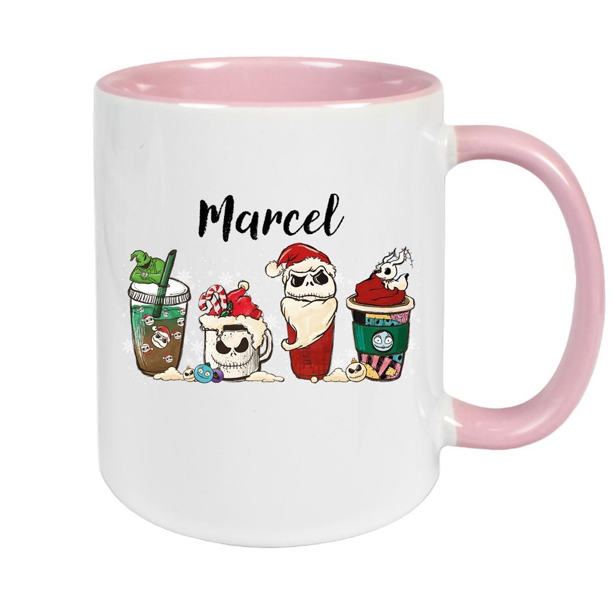 Tasse Wunschname Weihnachten Nightmare before Christmas 9 Keramik Becher versch. Farben