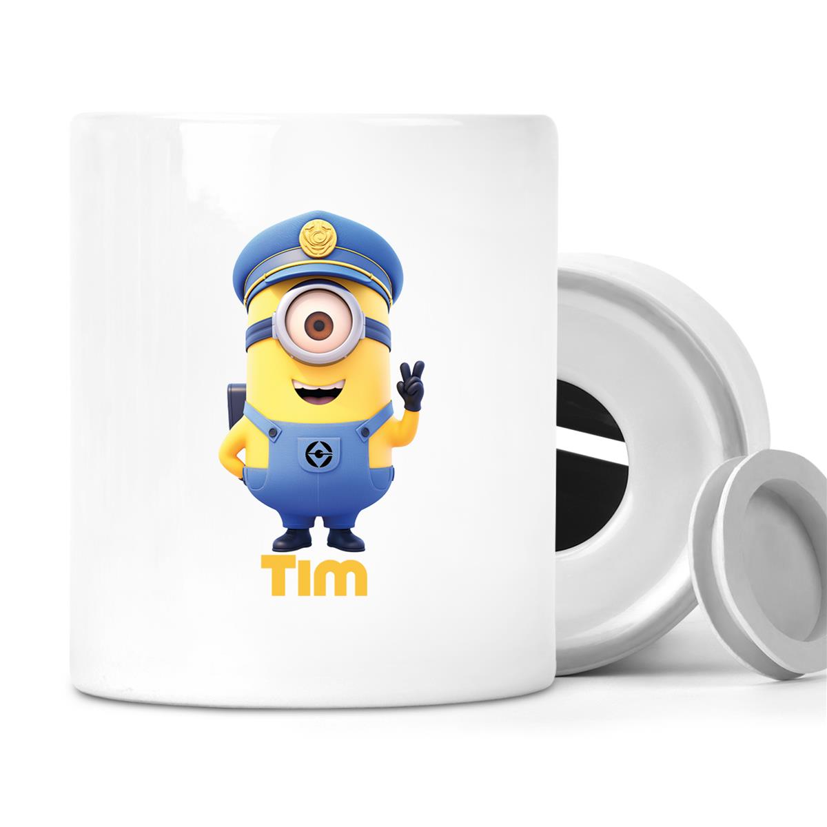 Spardose Minions Kinder Minion 5 Polizei Wunschname personalisiert