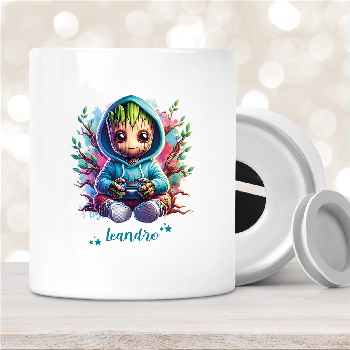 Spardose Groot #6 Wunschname personalisiert