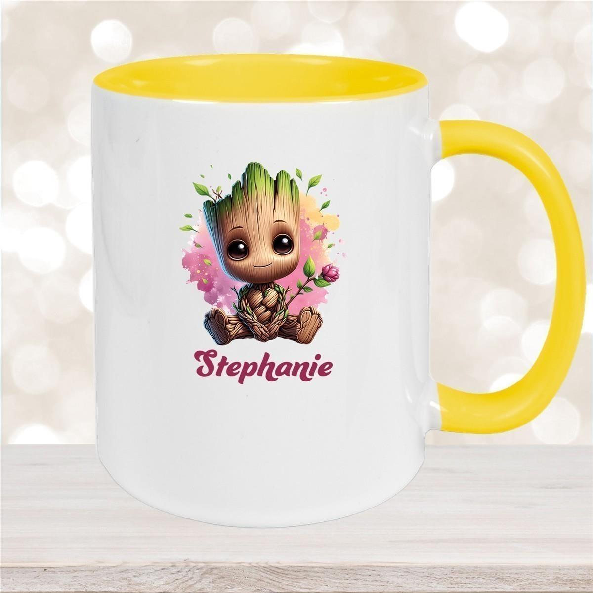 Tasse Baby-Groot 3 Wunschname Keramik Kinderbecher personalisiert versch. Farben