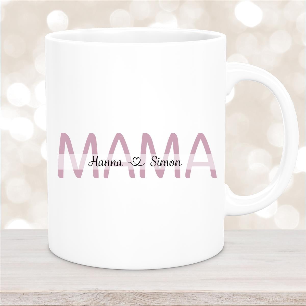 Tasse Muttertag #1 Wunschnamen Keramik Personalisiert Weiß