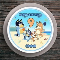 Tortenaufleger Geburtstag Bluey #1 Name & Zahl (20cm) Fondant Papier