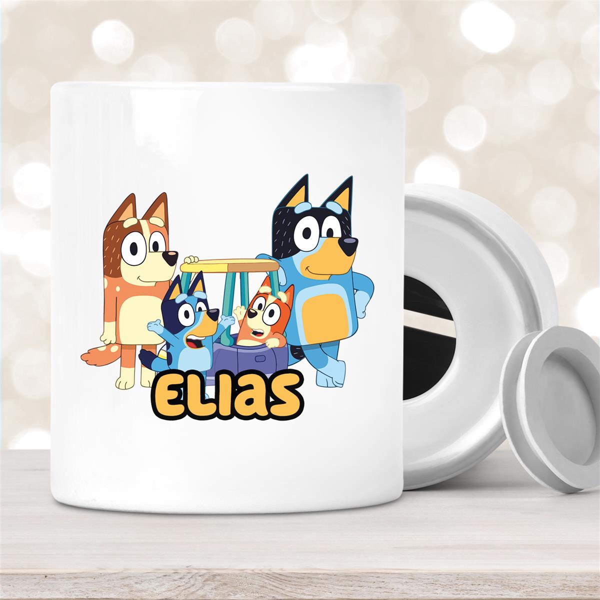 Spardose mit Wunschname Bluey #2 personalisiert