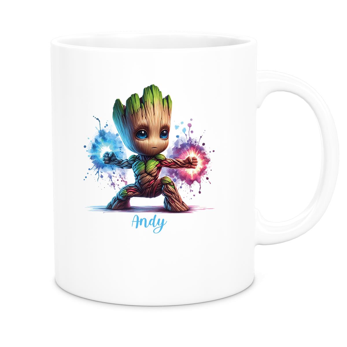 Tasse Wunschname Baby-Groot 8 Keramik Kinderbecher personalisiert versch. Farben