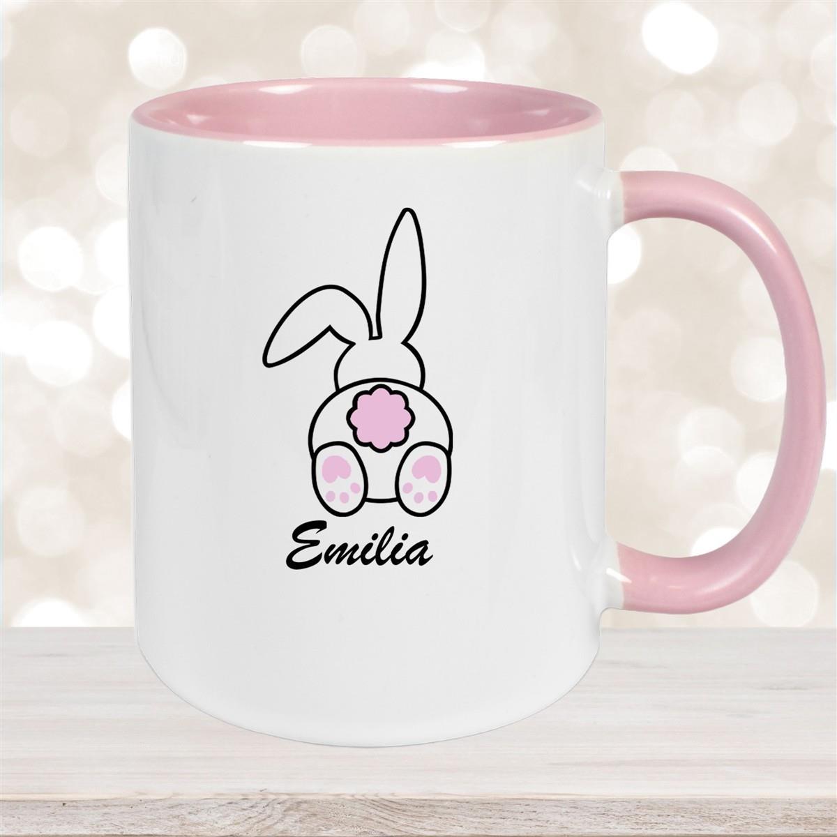 Tasse Ostern - Hase 3 Wunschnamen Keramik personalisiert versch. Farben