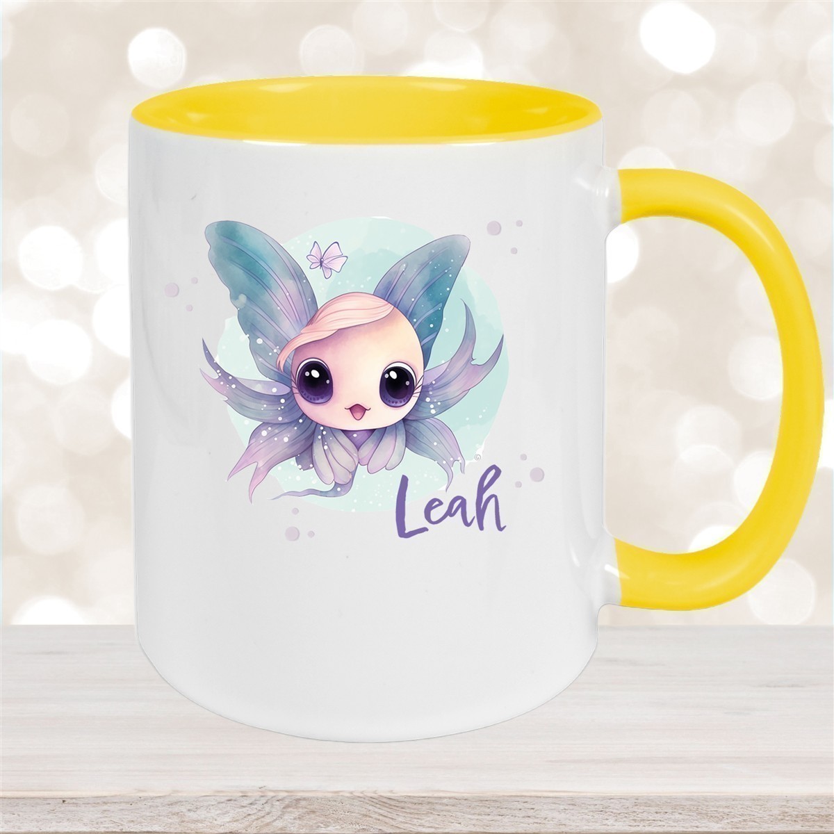 Tasse Wunschname Meerestiere-Fisch #1 Keramik Kinderbecher versch. Farben