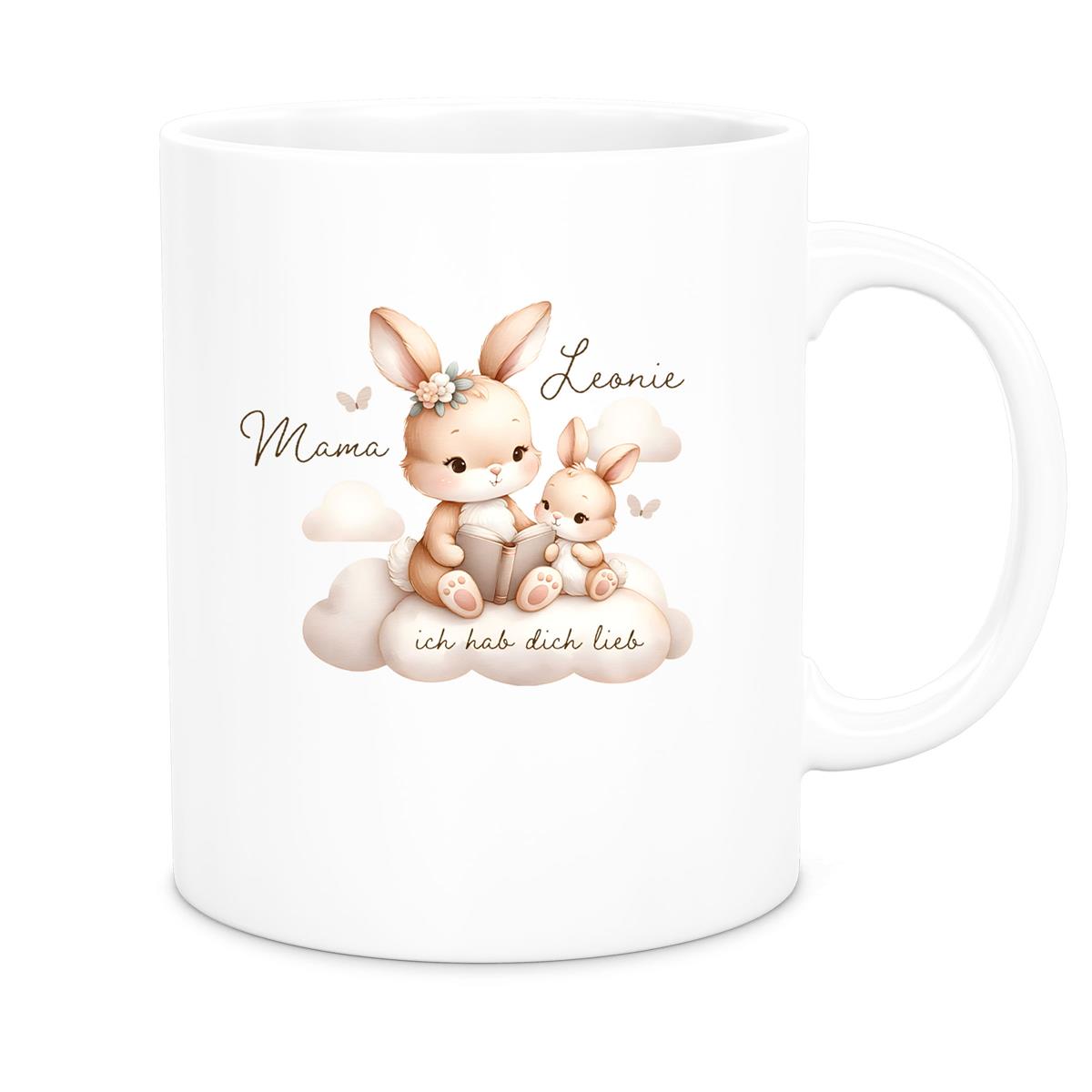 Tasse Muttertag 6 Wunschnamen Keramik Personalisiert versch. Farben