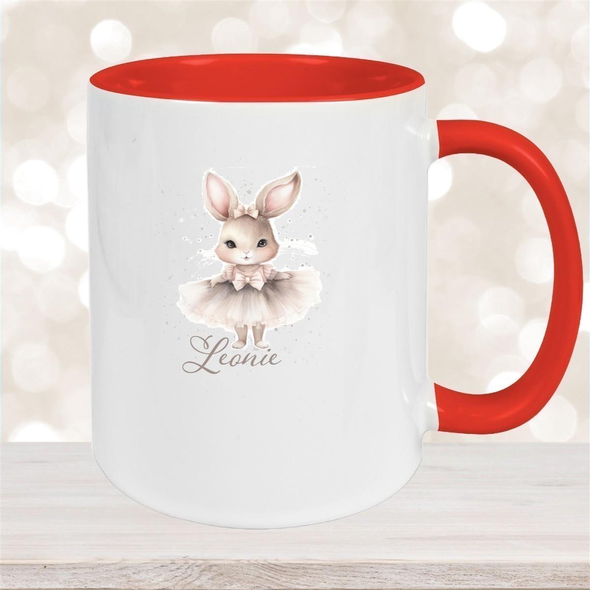 Tasse Ostern - Hase 8 Wunschnamen Keramik personalisiert versch. Farben