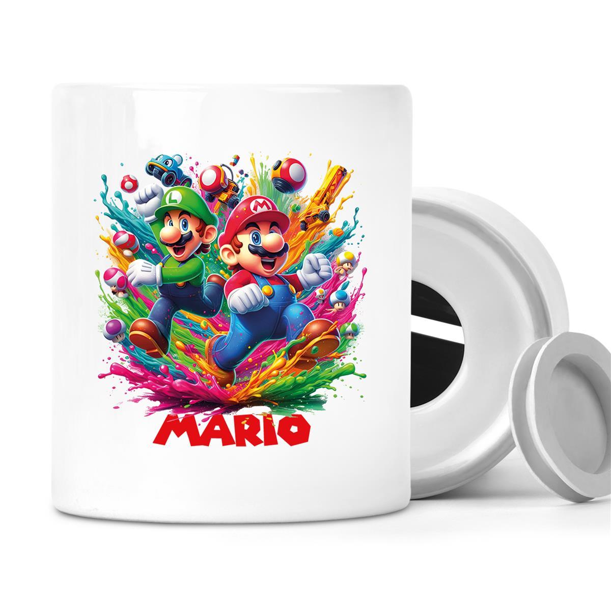 Spardose Super Mario 6 Wunschname personalisiert