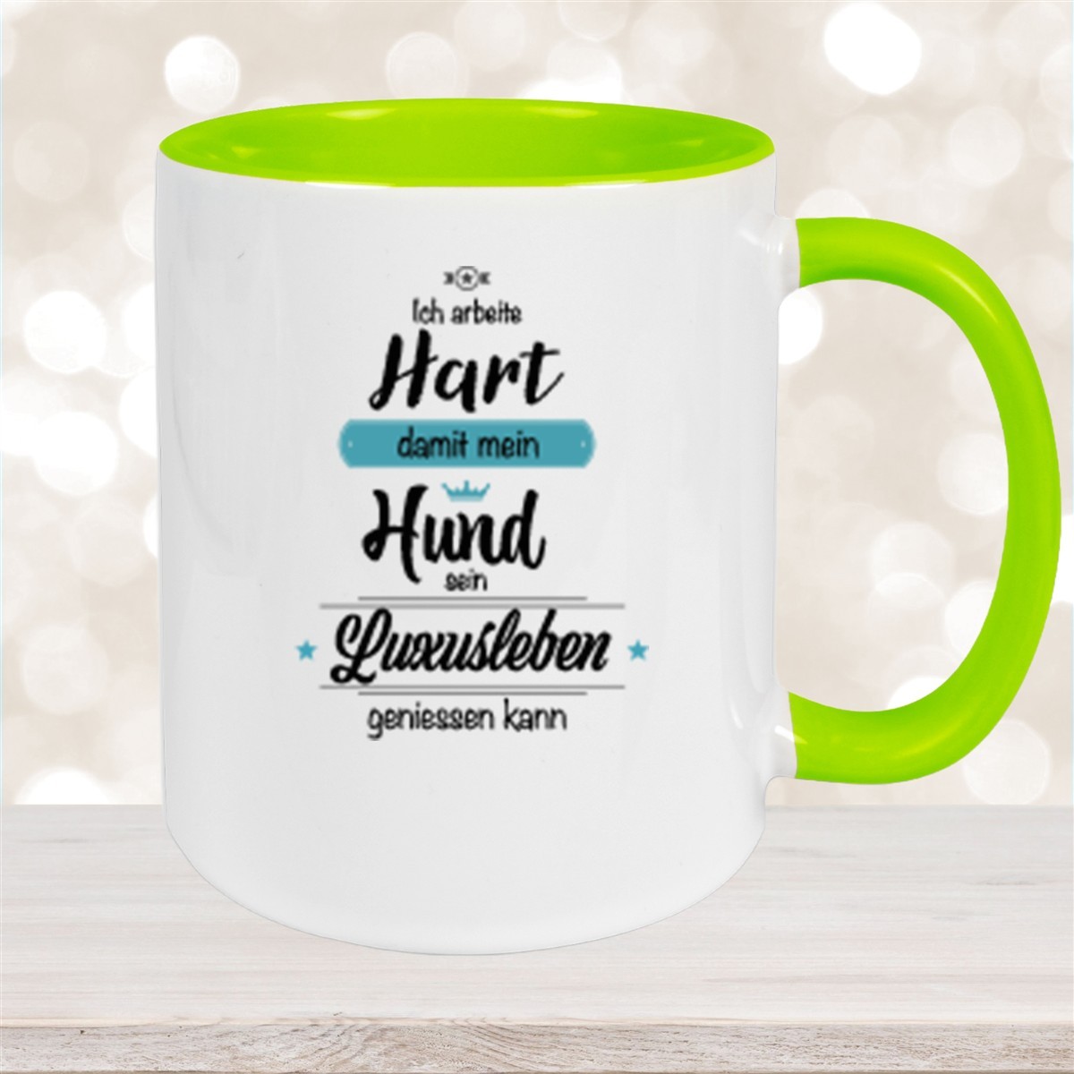 Tasse Spruch-Hund #1 Keramik versch. Farben