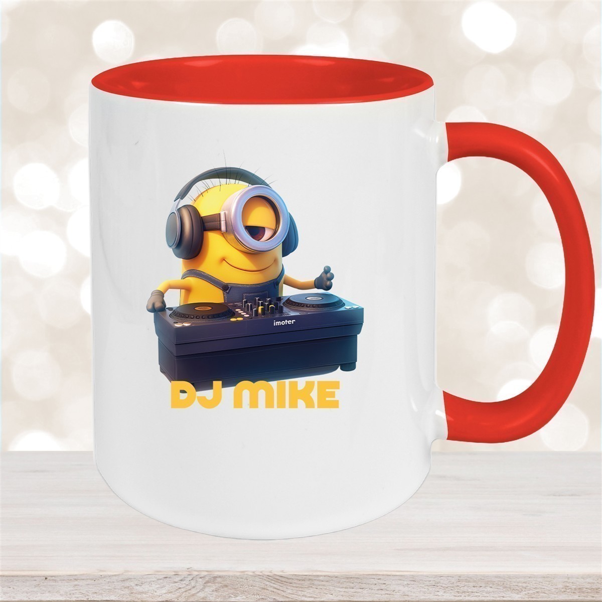 Tasse Minions Kinder Minion #9 DJ Wunschname Keramik Kinderbecher personalisiert versch. Farben