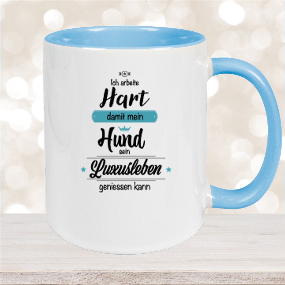 Tasse Spruch-Hund #1 Keramik versch. Farben