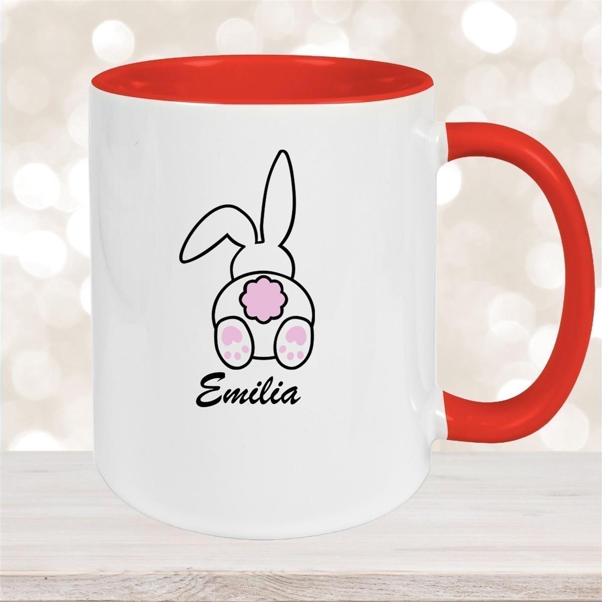 Tasse Ostern - Hase 3 Wunschnamen Keramik personalisiert versch. Farben