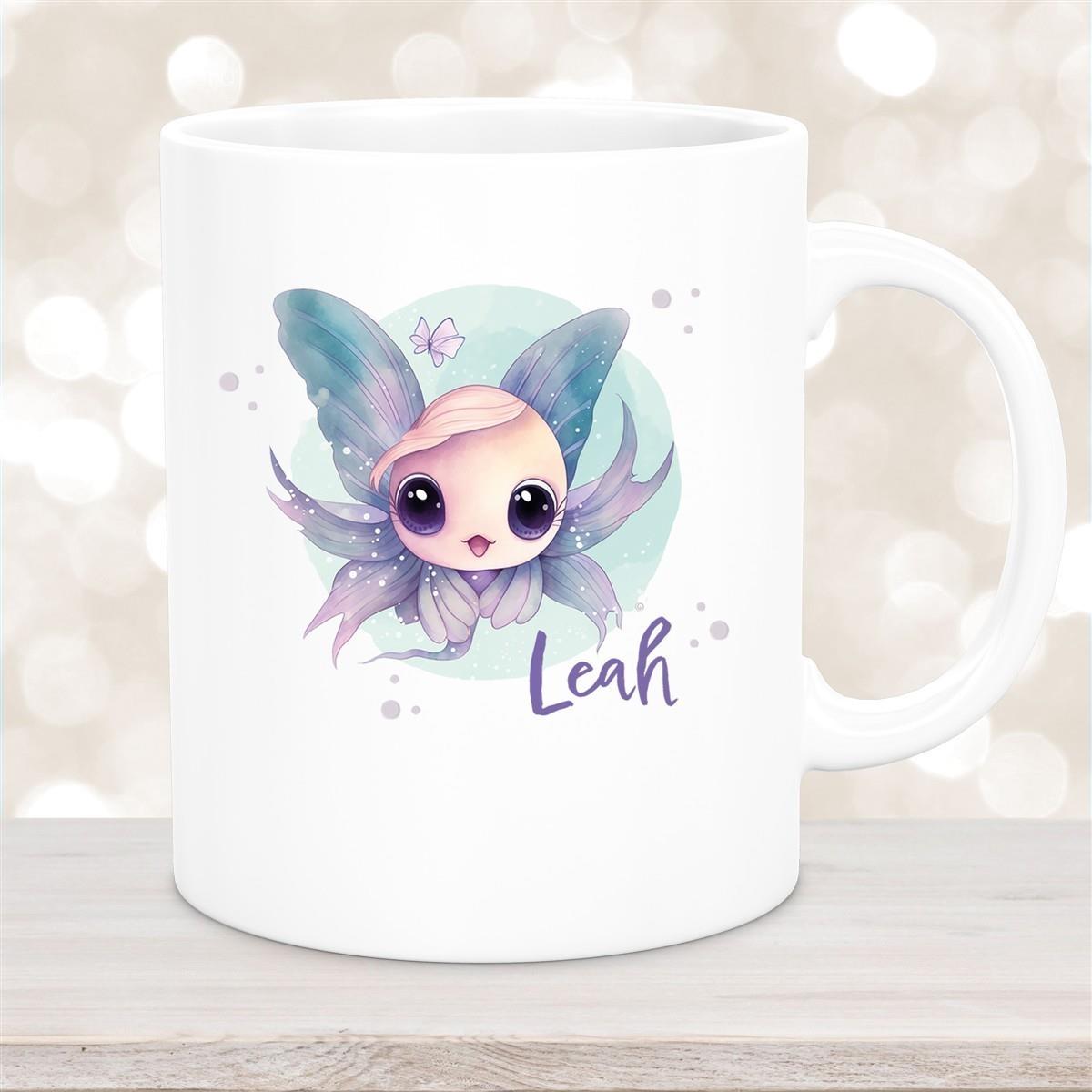 Tasse Wunschname Meerestiere-Fisch 1 Keramik Kinderbecher versch. Farben