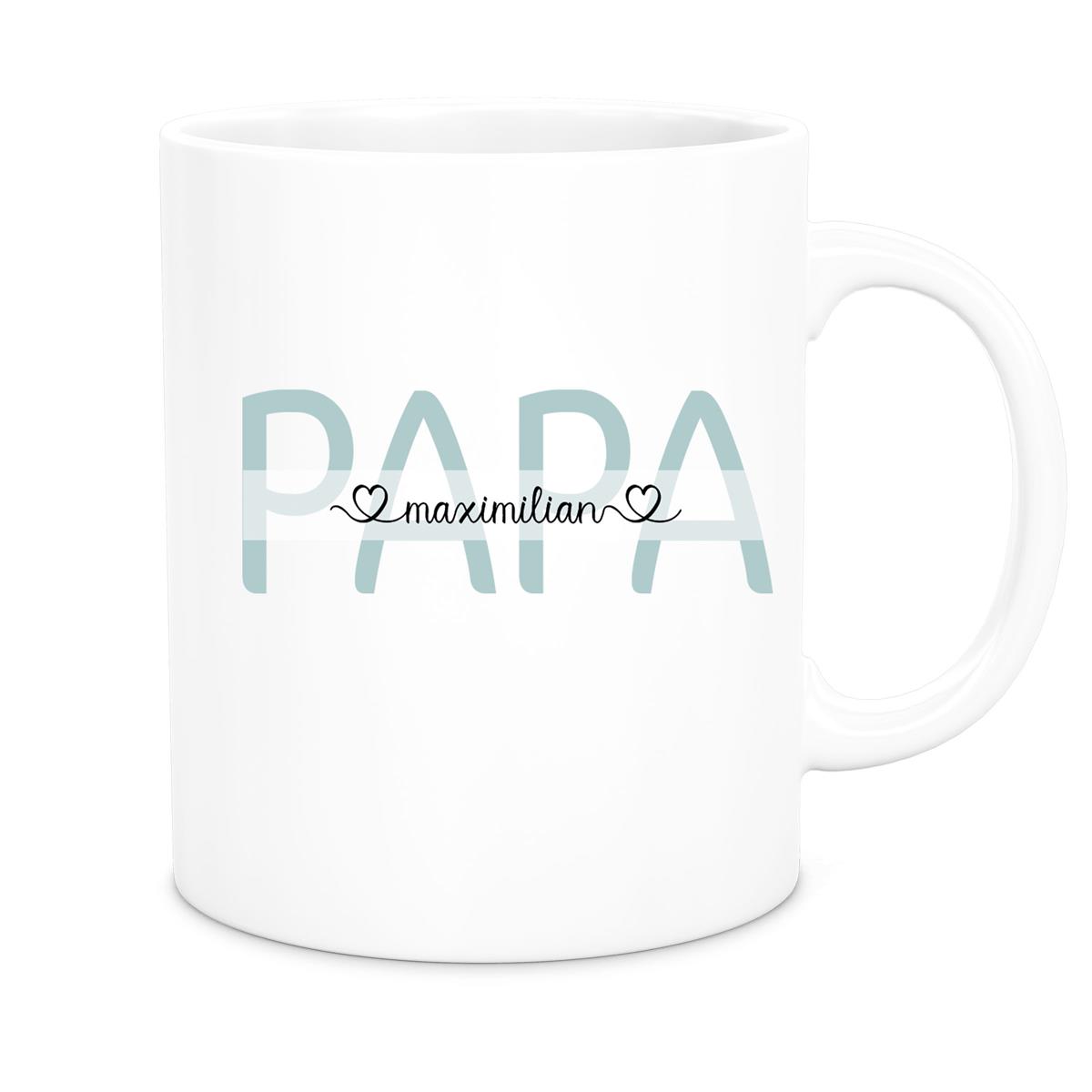 Tasse Vatertag 1 Wunschnamen Keramik Personalisiert versch. Farben