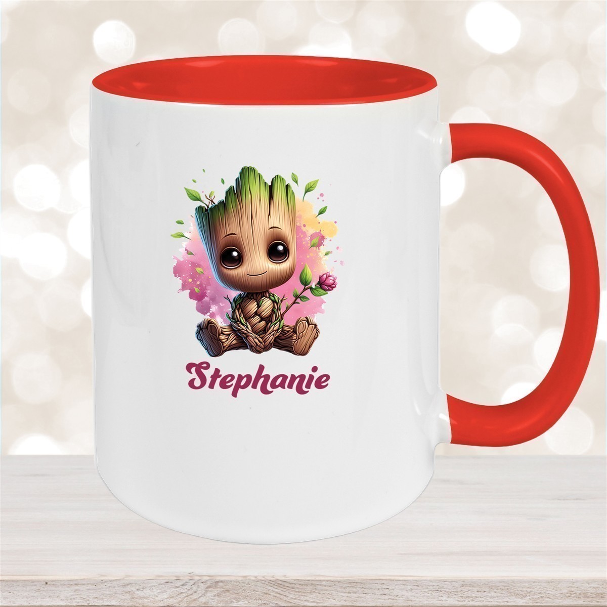 Tasse Baby-Groot #3 Wunschname Keramik Kinderbecher personalisiert versch. Farben