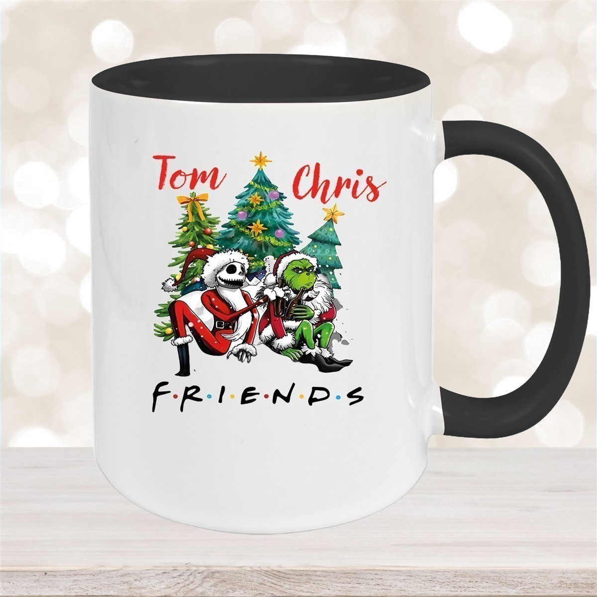 Tasse Wunschname Weihnachten Grinch Jack #6 Keramik Becher versch. Farben