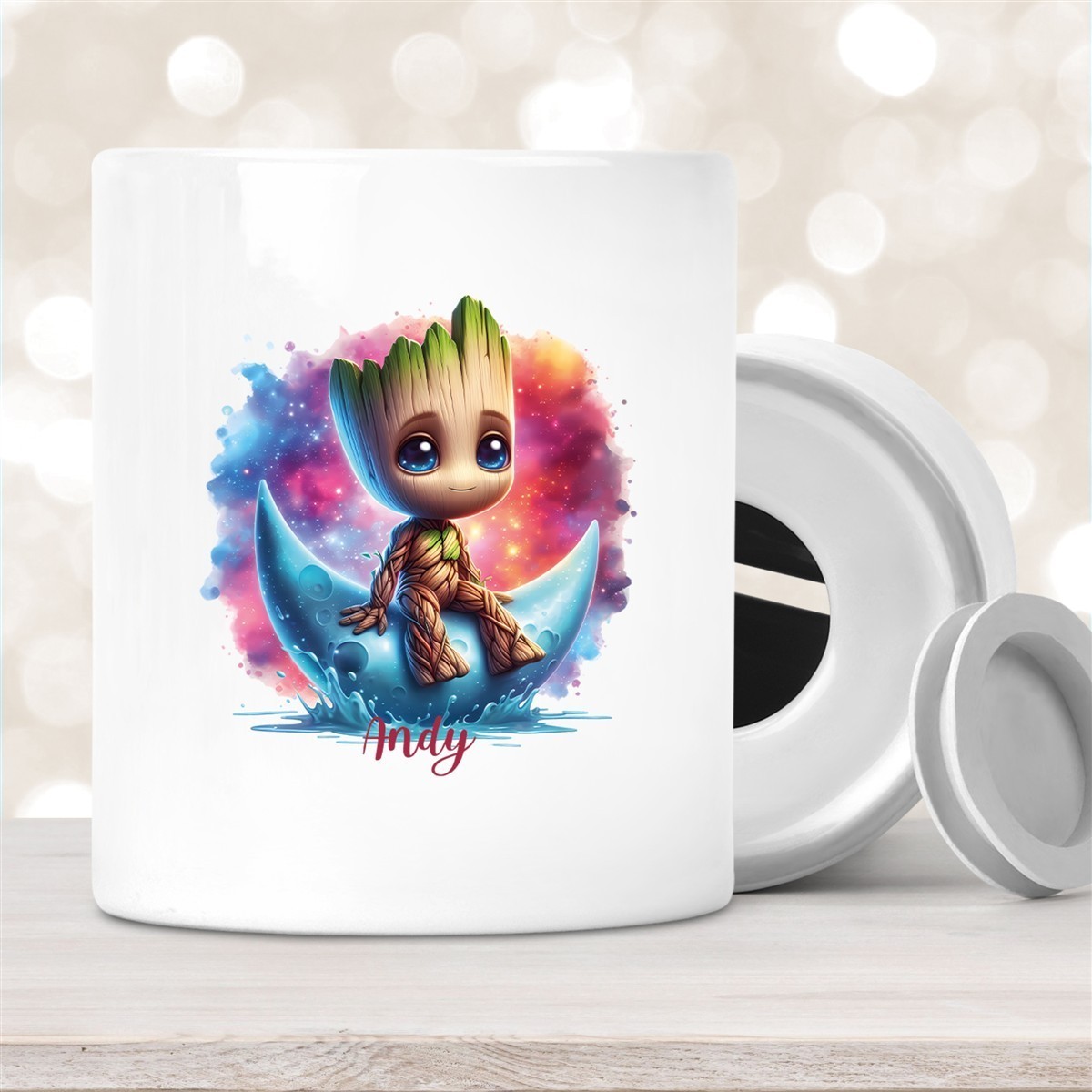 Spardose Groot #7 Wunschname personalisiert