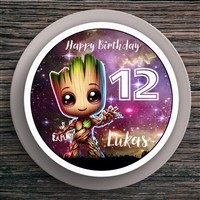Tortenaufleger Geburtstag Baby-Groot #1 Name & Zahl (20cm)
