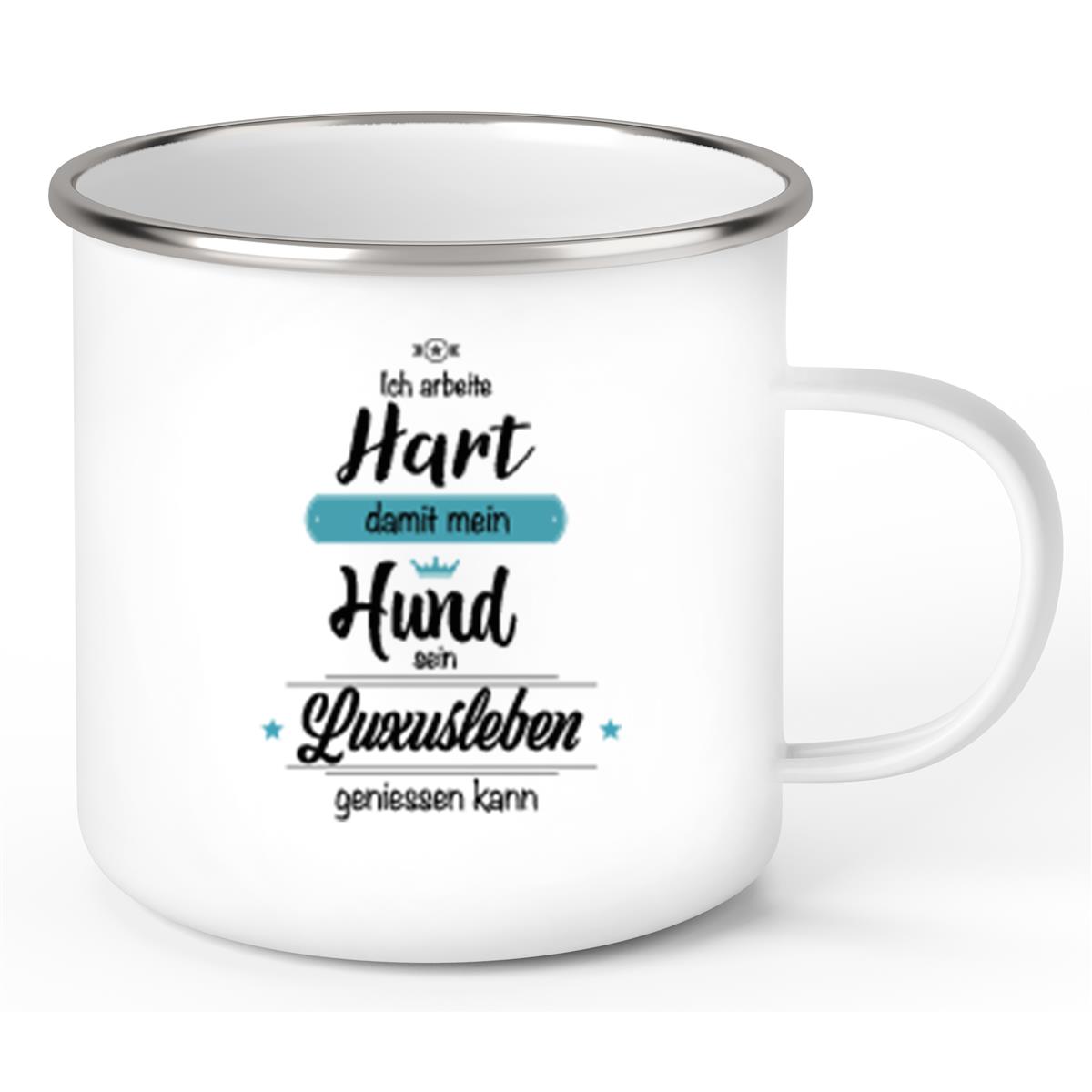 Tasse Spruch-Hund 1 Emaille
