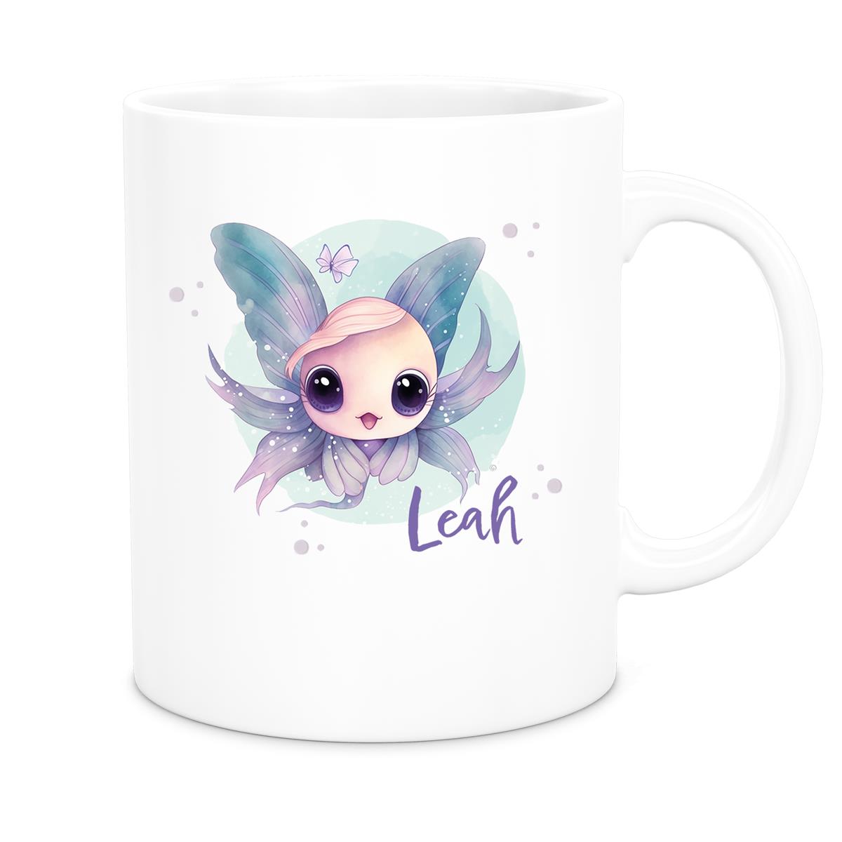 Tasse Wunschname Meerestiere-Fisch 1 Keramik Kinderbecher versch. Farben