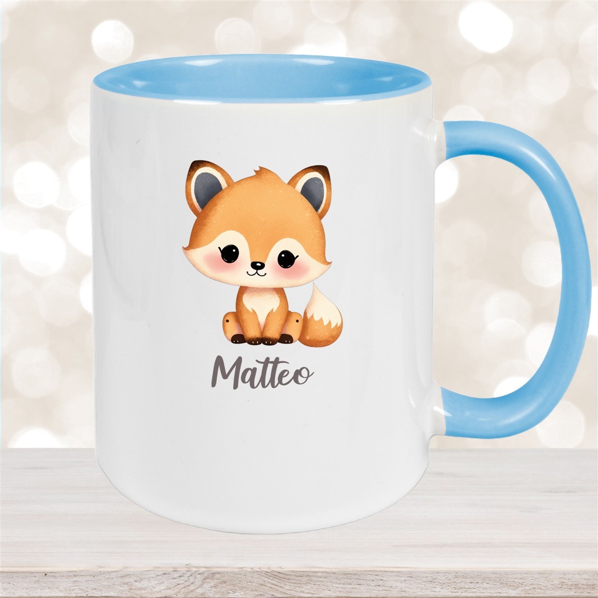 Tasse Wunschname Fuchs #1 Keramik Kinderbecher