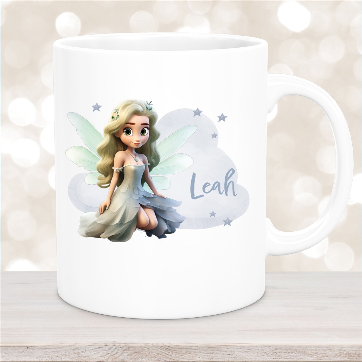 Tasse Fee #4 Wunschname Keramik Kinderbecher personalisiert versch. Farben