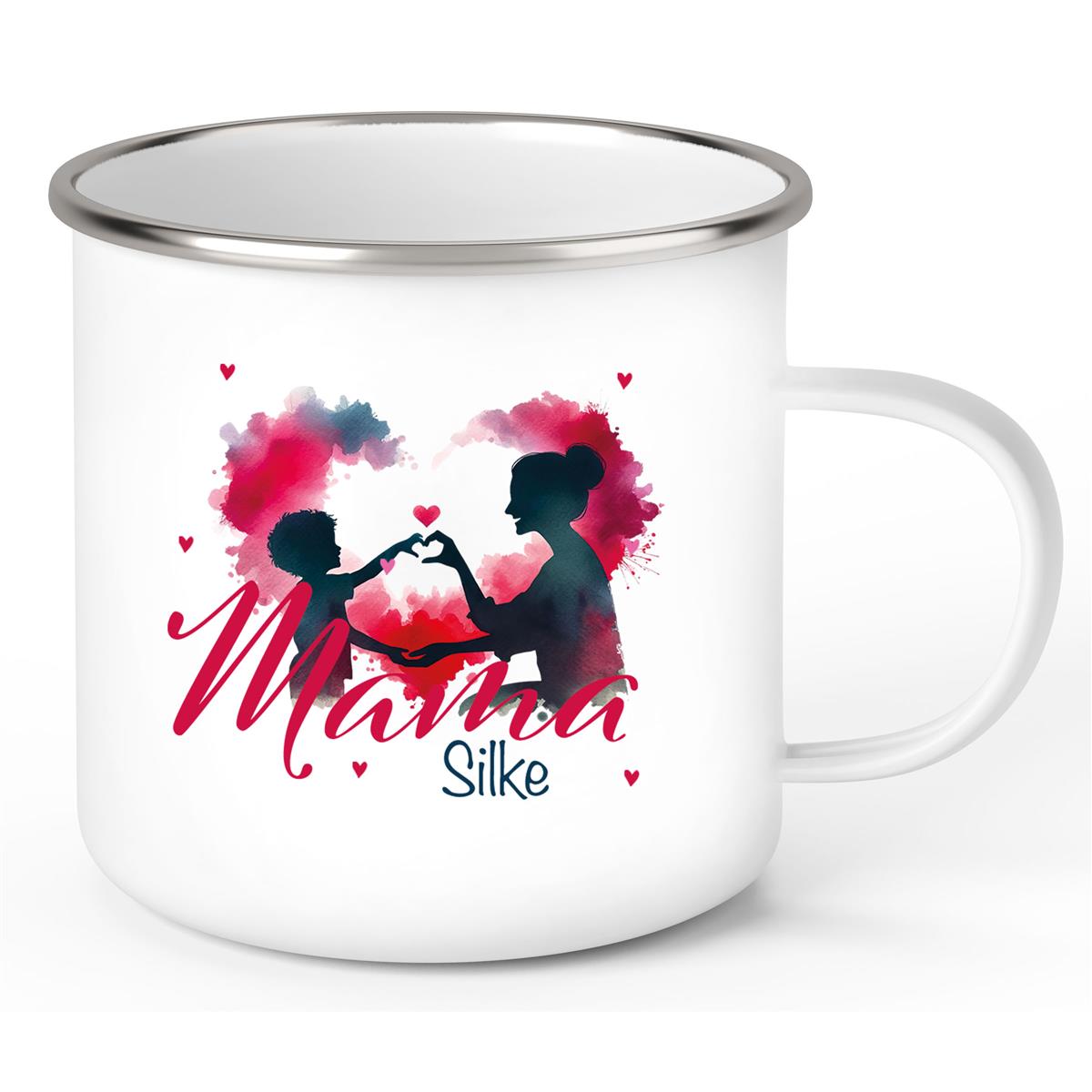 Tasse Muttertag 12 Wunschnamen Emaille Personalisiert