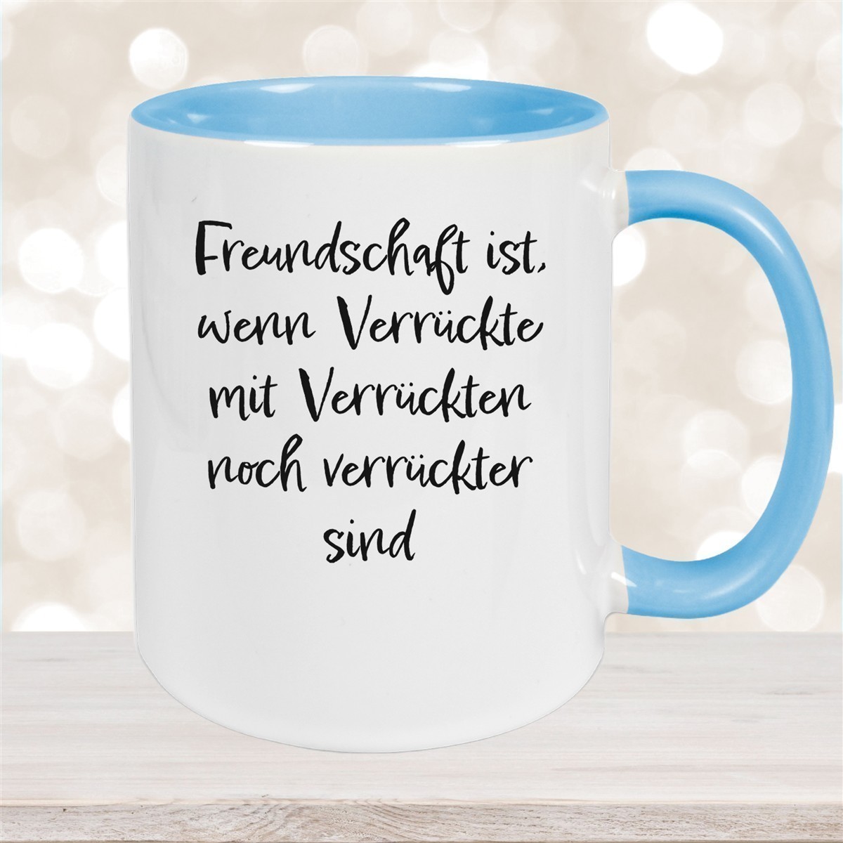 Tasse Freundschaft Liebe Sprüche #1 Keramik versch. Farben