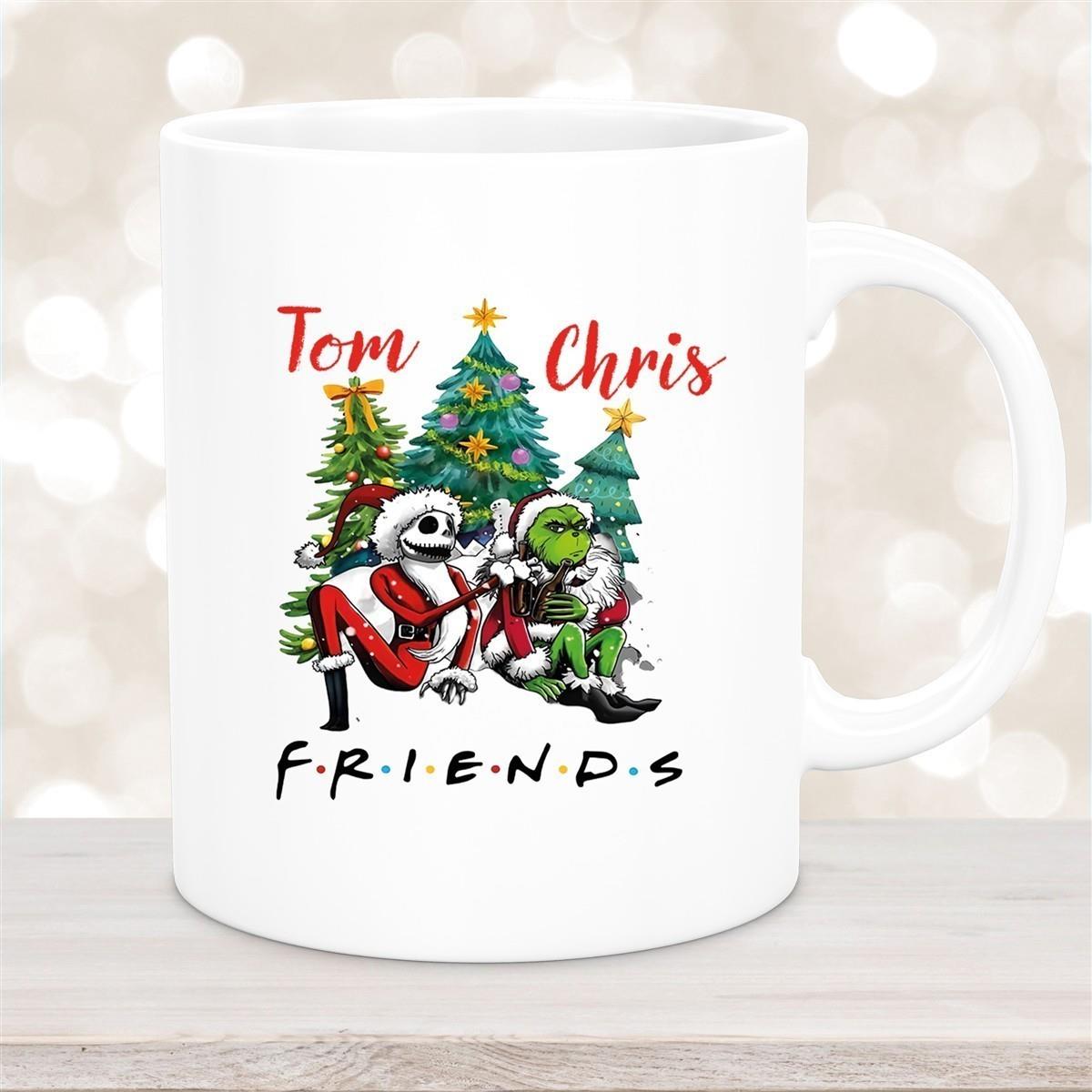 Tasse Wunschname Weihnachten Grinch Jack 6 Keramik Becher versch. Farben