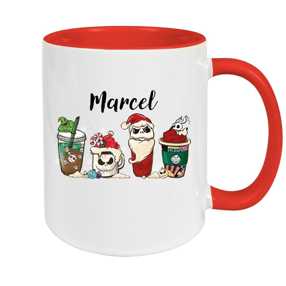 Tasse Wunschname Weihnachten Nightmare before Christmas 9 Keramik Becher versch. Farben
