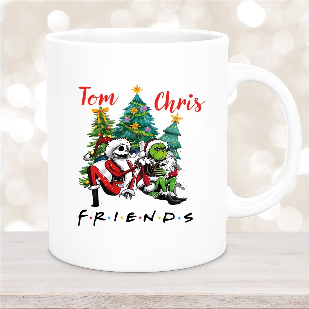 Tasse Wunschname Weihnachten Grinch Jack #6 Keramik Becher versch. Farben