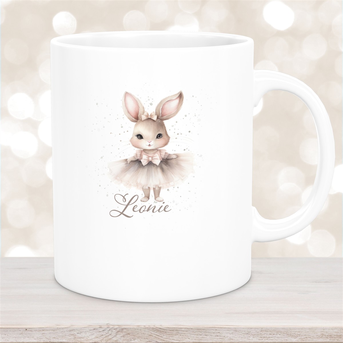 Tasse Ostern - Hase #8 Wunschnamen Keramik personalisiert versch. Farben