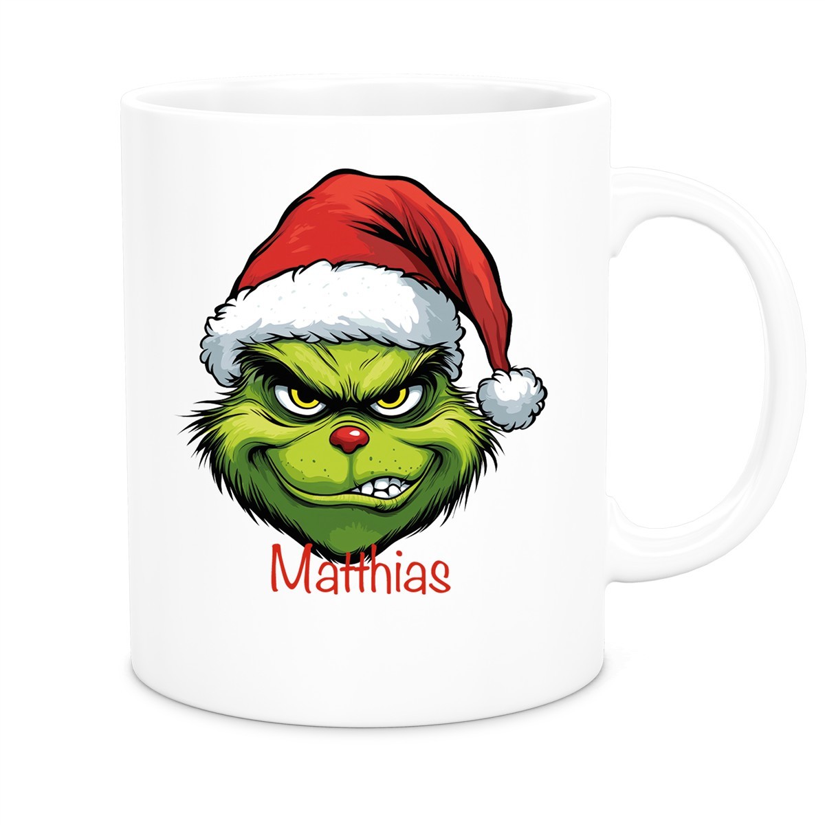 Tasse Wunschname Weihnachten Grinch #9 Keramik Kinderbecher versch. Farben