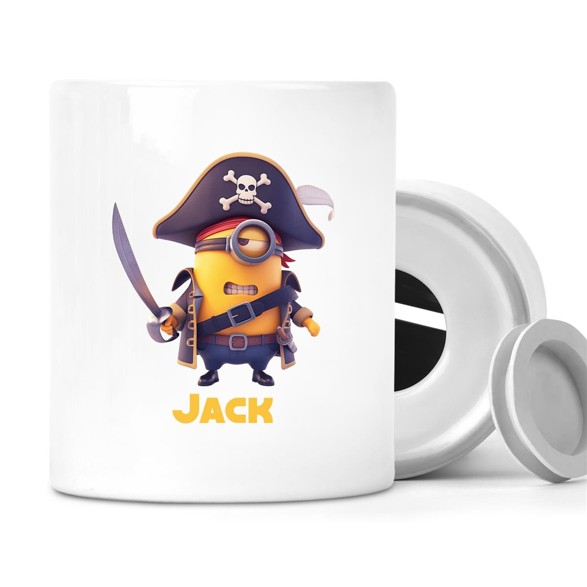 Spardose Minions Kinder Minion #1 Pirat Wunschname personalisiert