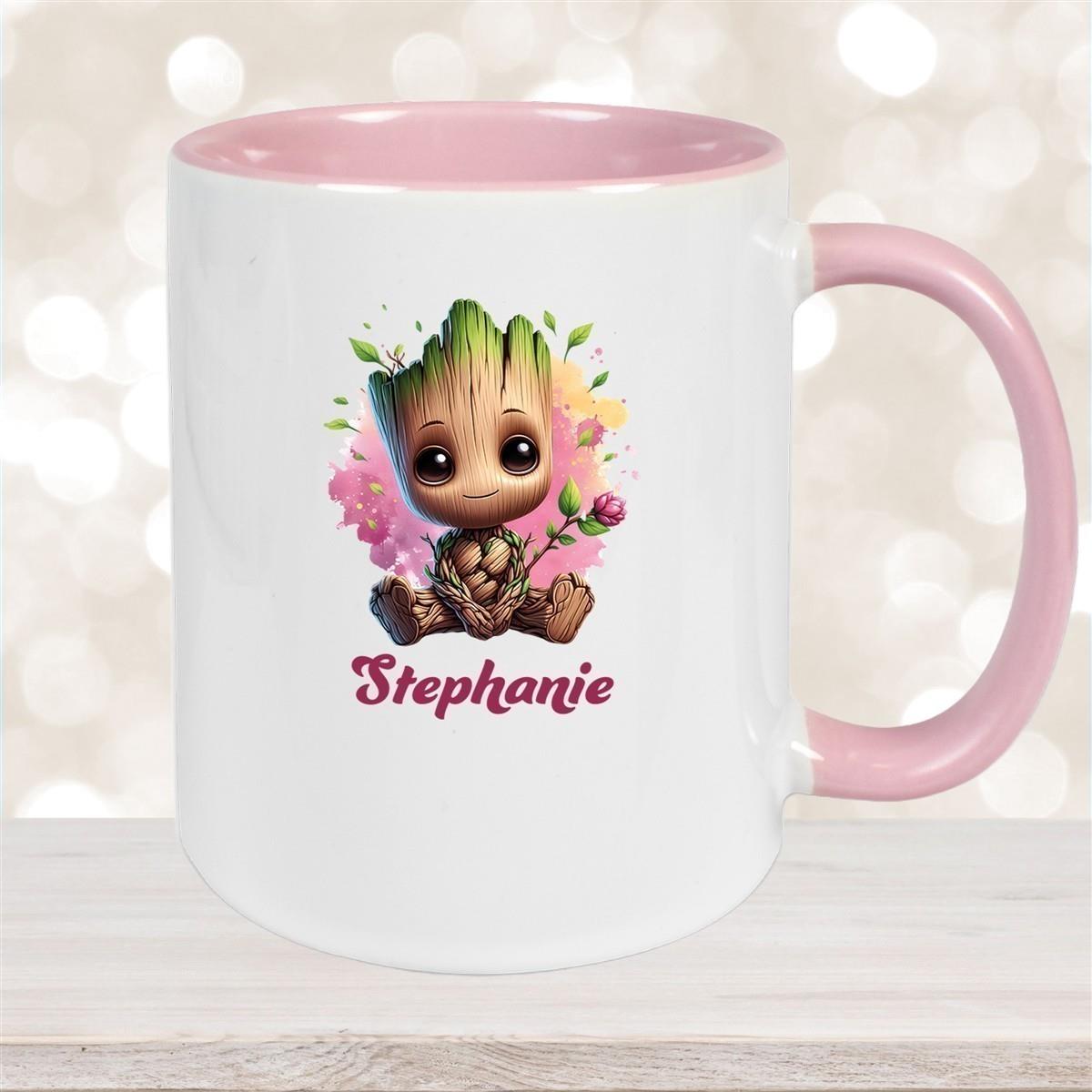 Tasse Baby-Groot 3 Wunschname Keramik Kinderbecher personalisiert versch. Farben