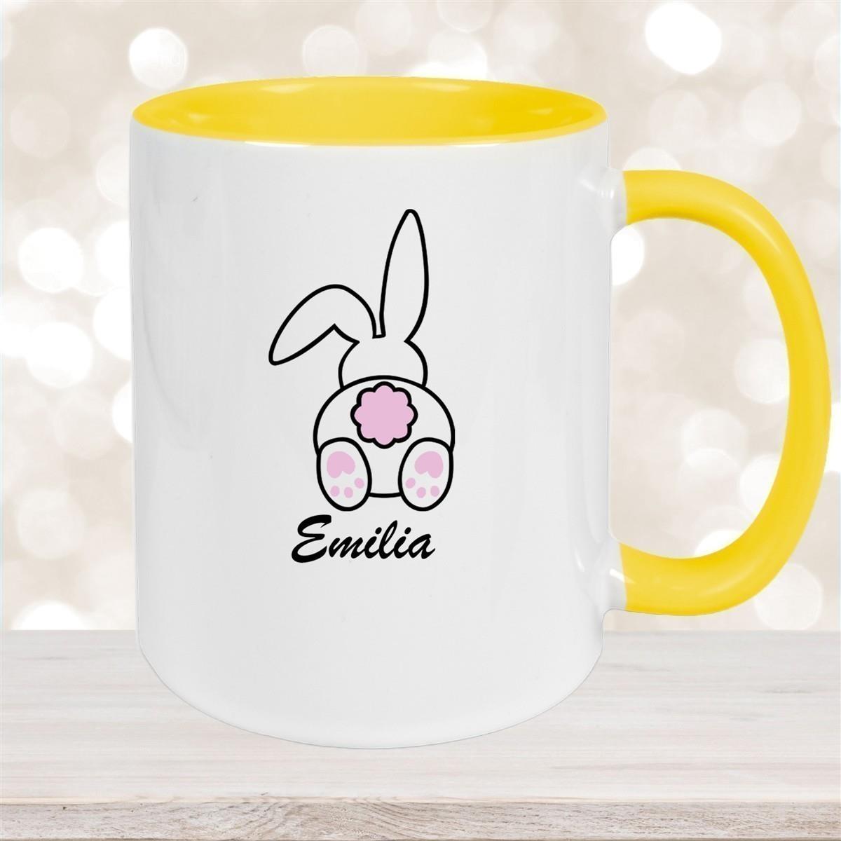 Tasse Ostern - Hase 3 Wunschnamen Keramik personalisiert versch. Farben