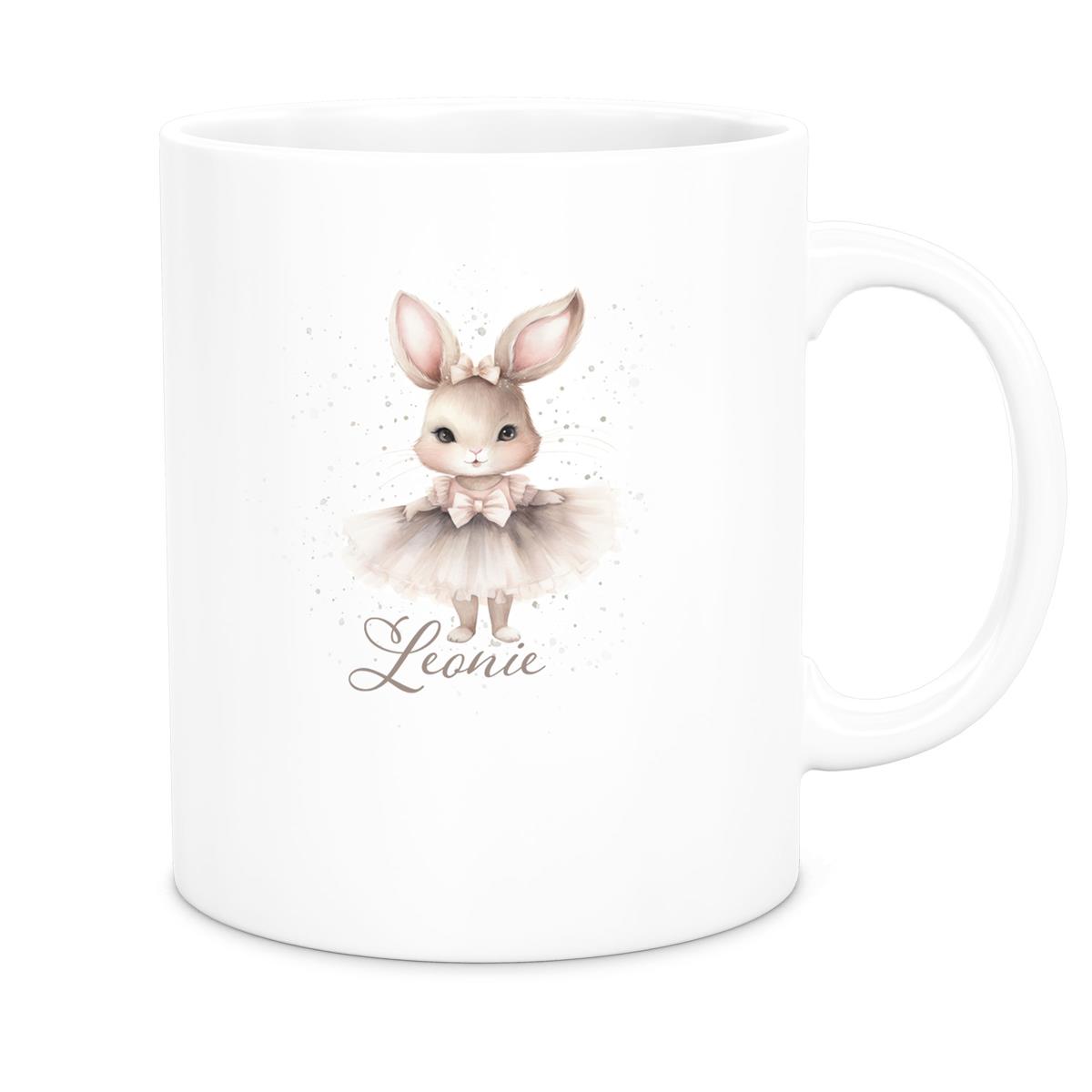 Tasse Ostern - Hase 8 Wunschnamen Keramik personalisiert versch. Farben