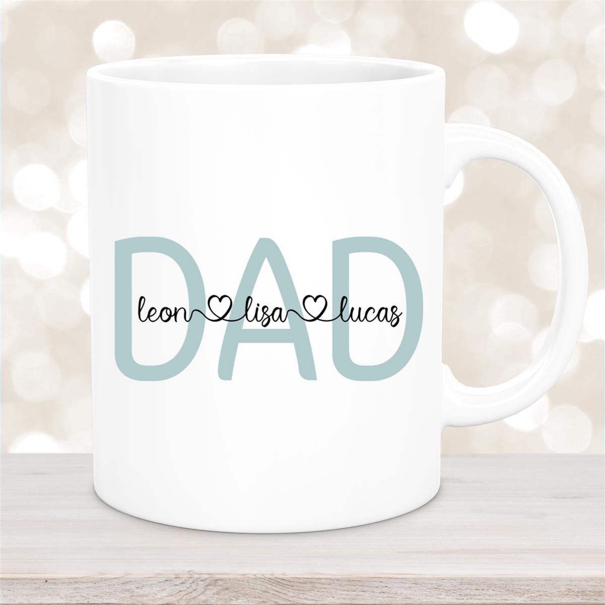Tasse Vatertag #2 Wunschnamen Keramik Personalisiert Weiß