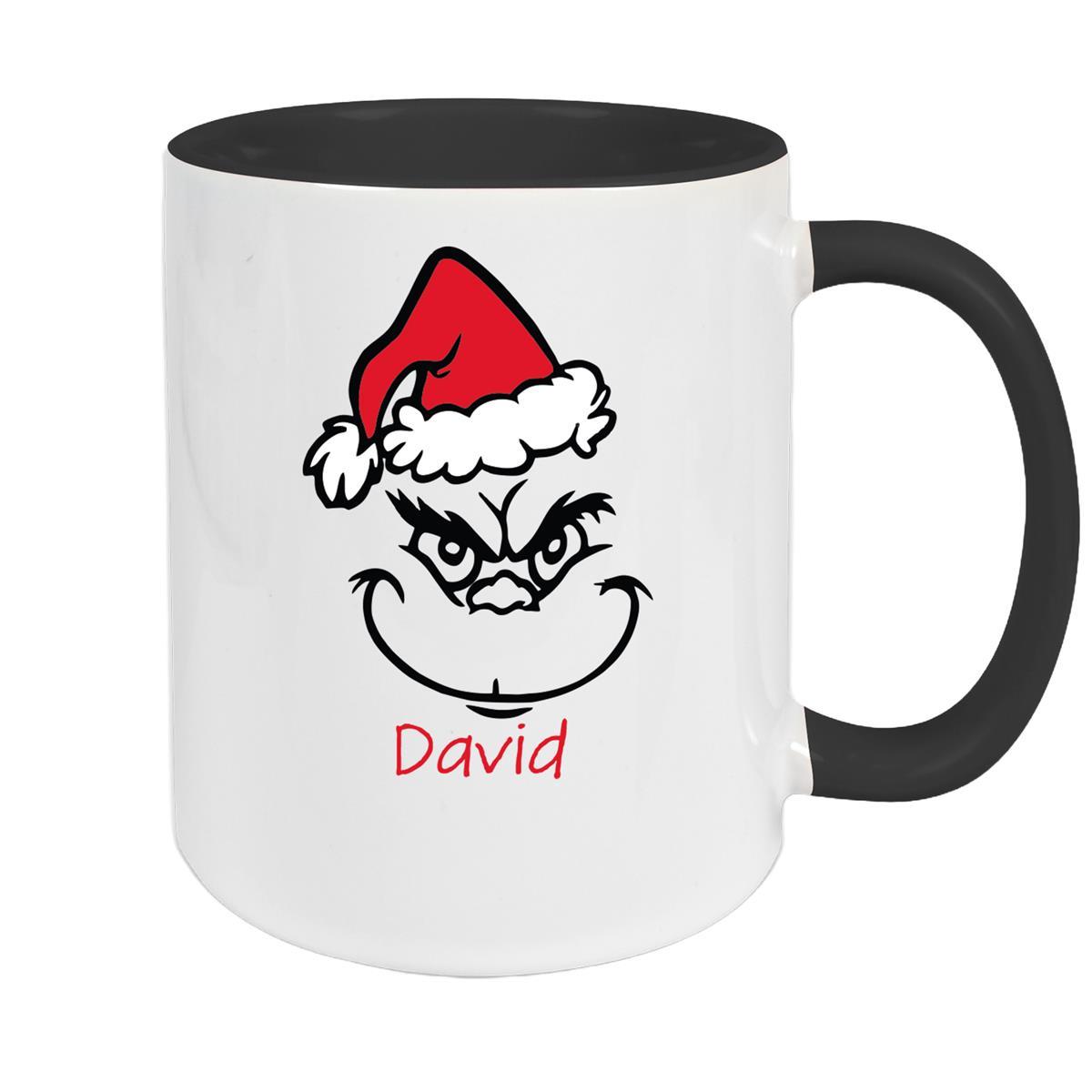 Tasse Wunschname Weihnachten Grinch 11 Keramik Kinderbecher versch. Farben