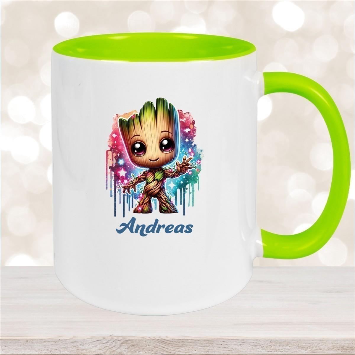 Tasse Baby-Groot 2 Wunschname Keramik Kinderbecher personalisiert versch. Farben