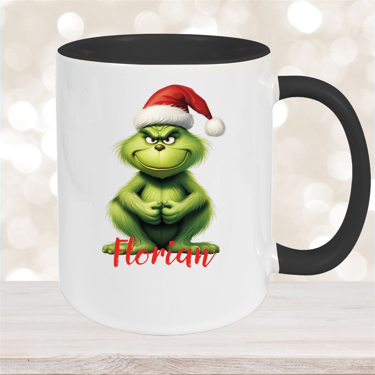 Tasse Wunschname Weihnachten Grinch #5 Keramik Kinderbecher versch. Farben