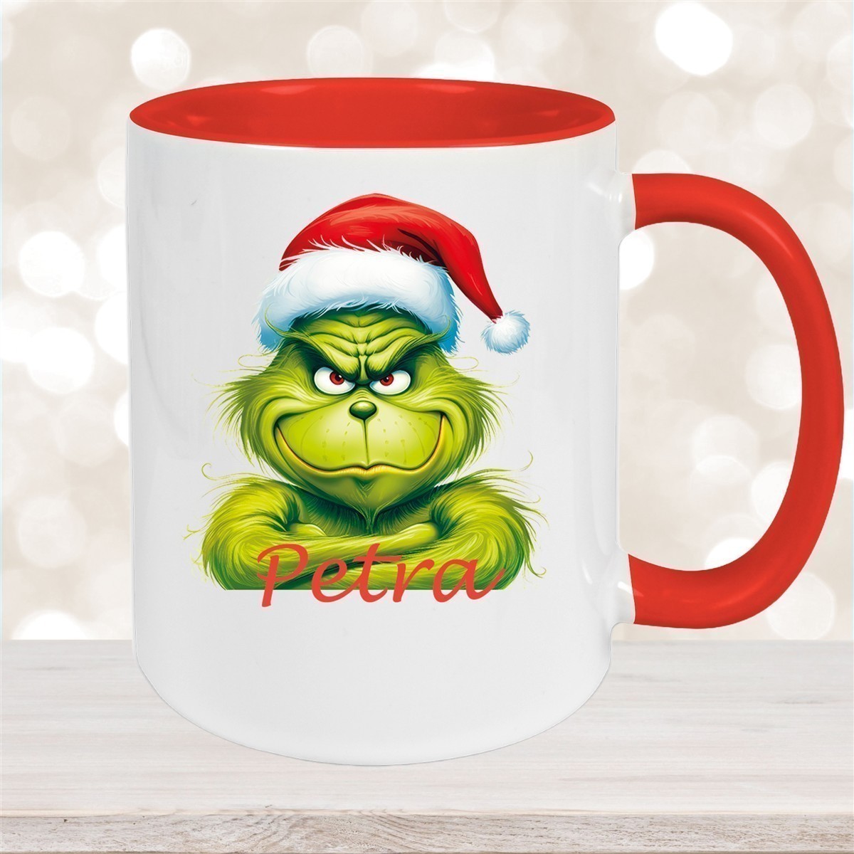Tasse Wunschname Weihnachten Grinch #2 Keramik Kinderbecher versch. Farben