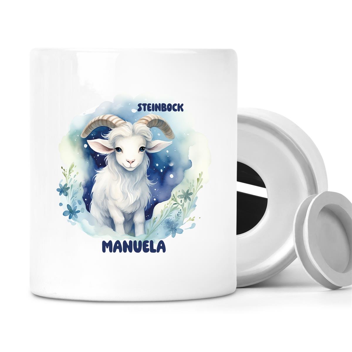 Spardose mit Wunschname Sternzeichen Steinbock #1 personalisiert
