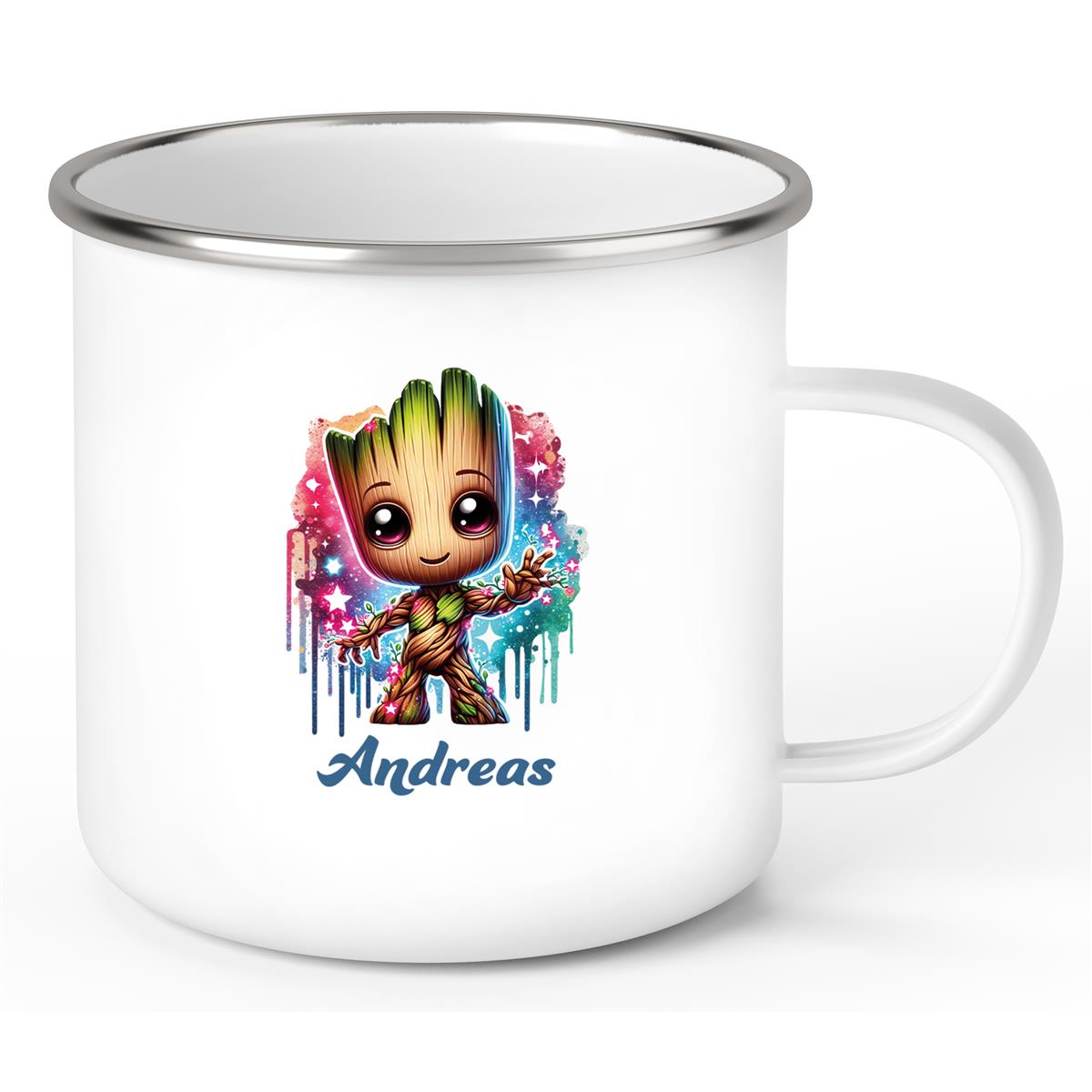 Tasse Baby-Groot 2 Wunschname Emaille Kinderbecher personalisiert
